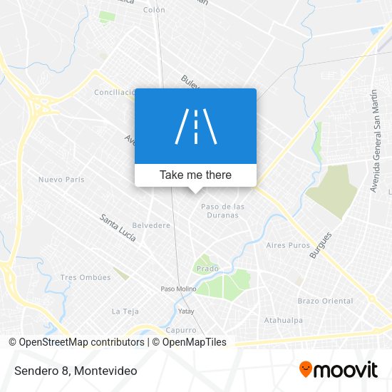 Sendero 8 map