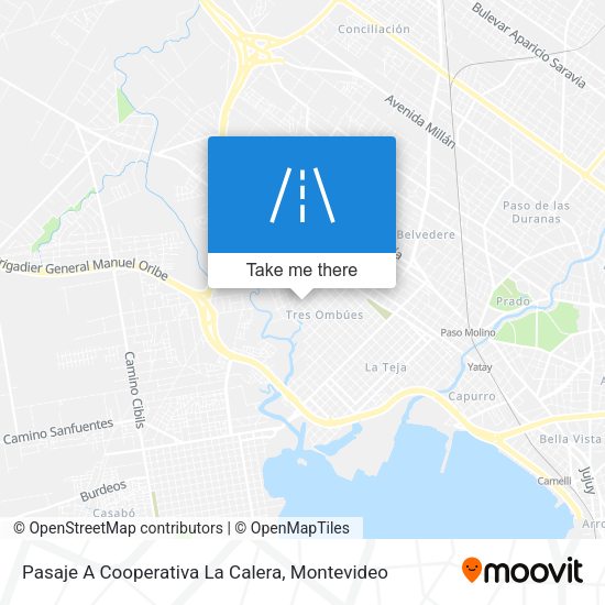 Pasaje A Cooperativa La Calera map