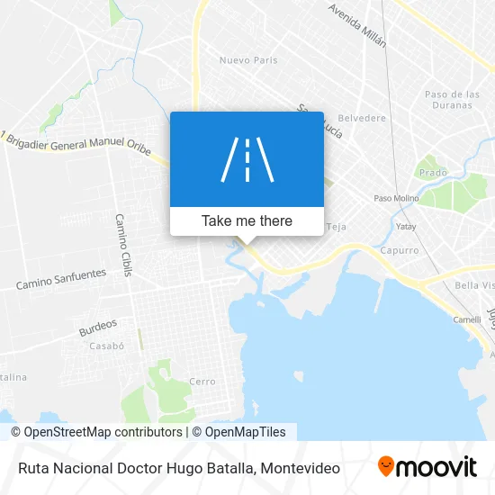 Ruta Nacional Doctor Hugo Batalla map