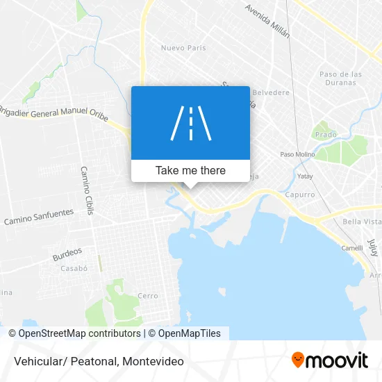 Vehicular/ Peatonal map