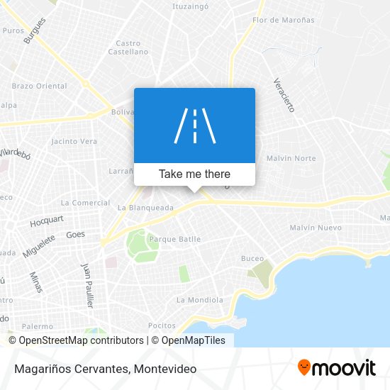 Magariños Cervantes map
