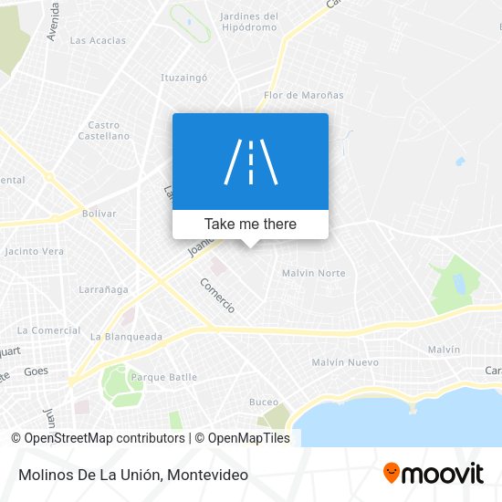 Molinos De La Unión map