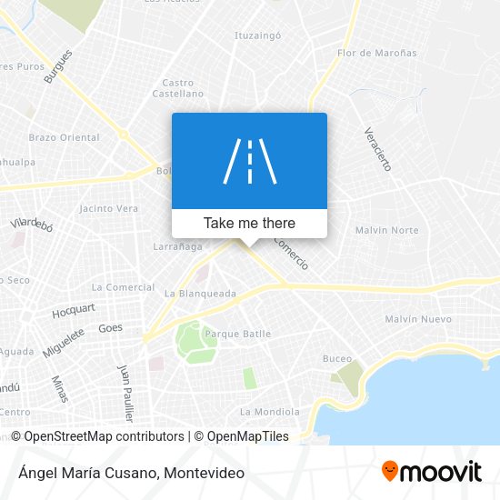 Ángel María Cusano map