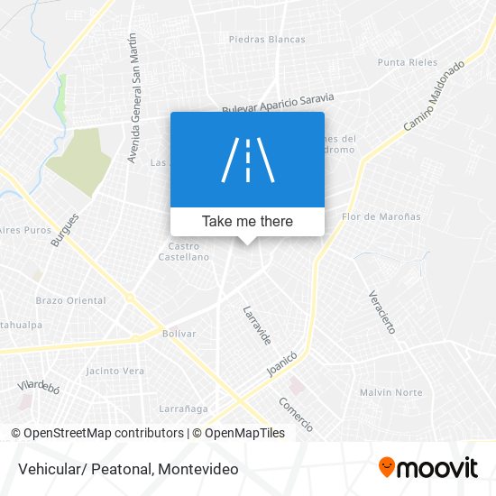 Mapa de Vehicular/ Peatonal