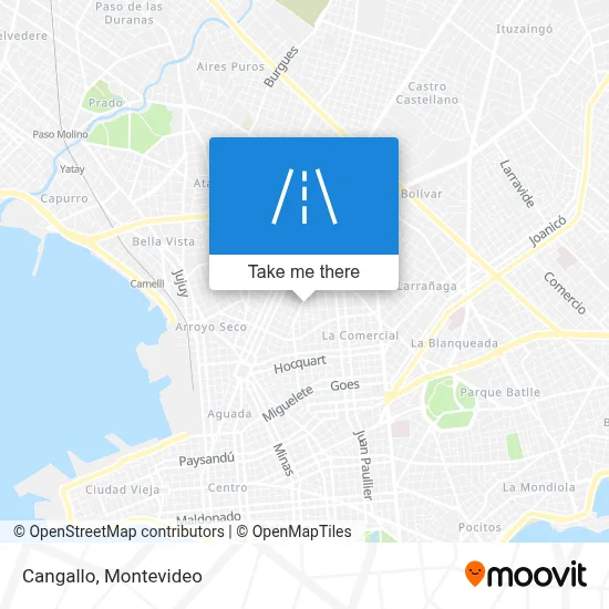 Cangallo map