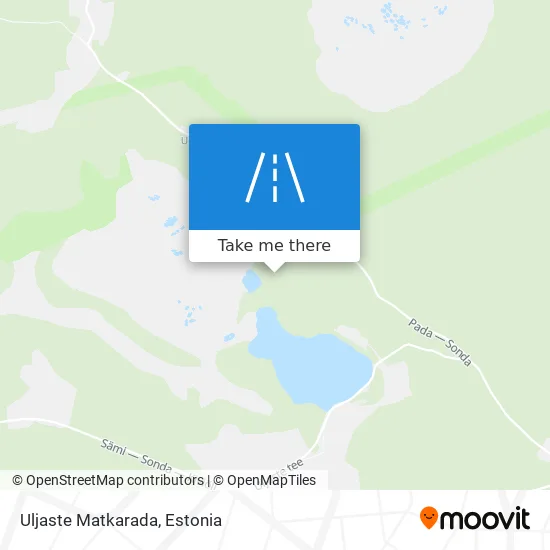 Карта Uljaste Matkarada