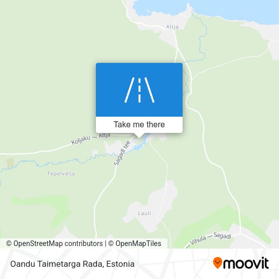 Oandu Taimetarga Rada map