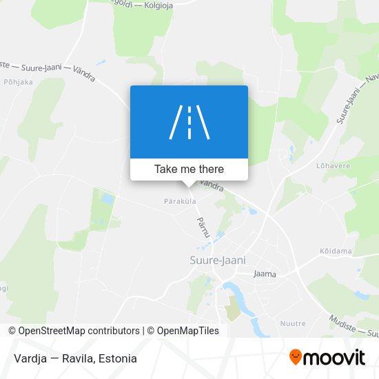 Vardja — Ravila map