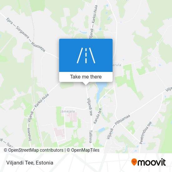 Viljandi Tee map