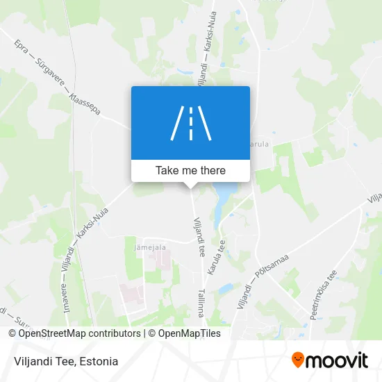 Карта Viljandi Tee