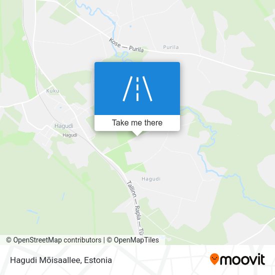Hagudi Mõisaallee map