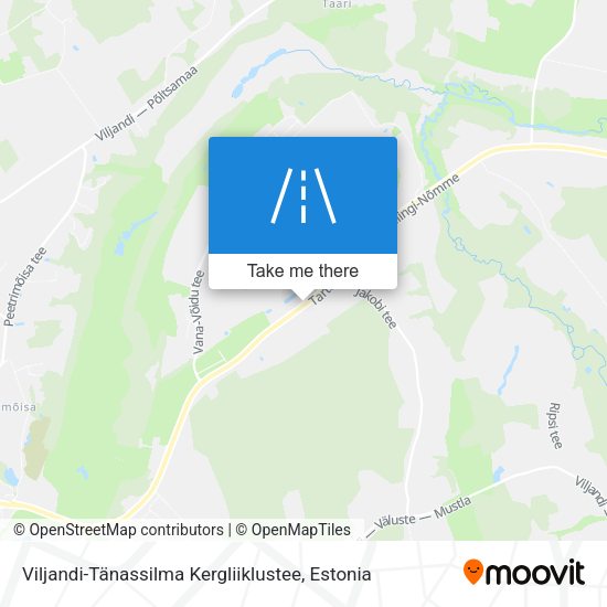 Viljandi-Tänassilma Kergliiklustee map