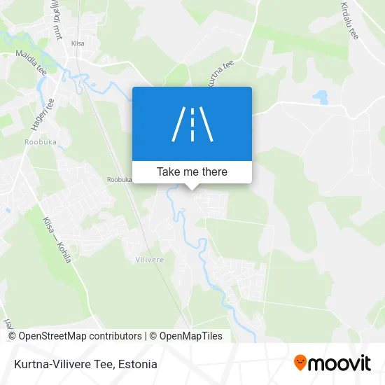 Карта Kurtna-Vilivere Tee