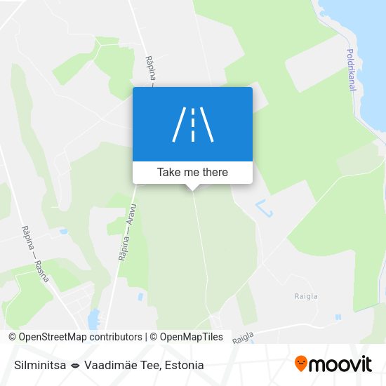 Silminitsa  Vaadimäe Tee map