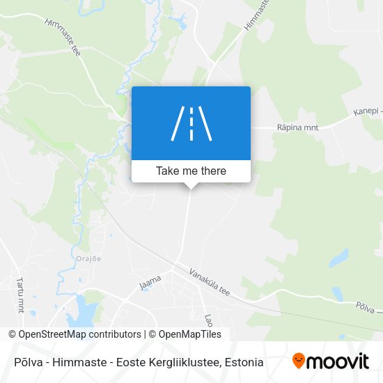 Põlva - Himmaste - Eoste Kergliiklustee map