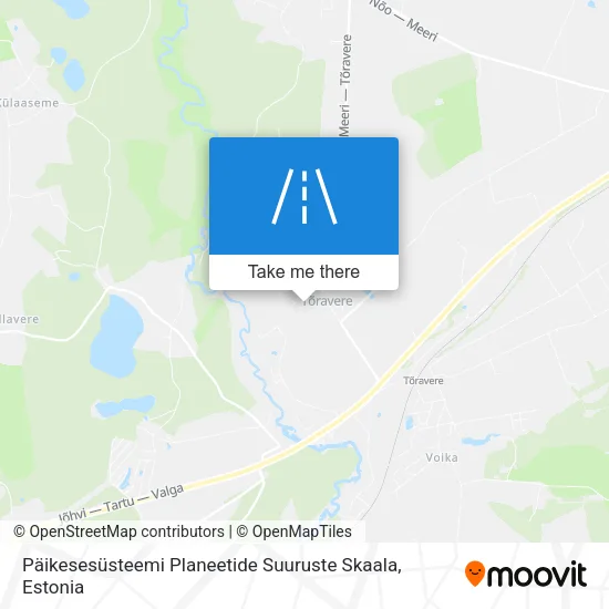 Карта Päikesesüsteemi Planeetide Suuruste Skaala