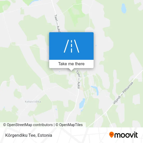 Карта Kõrgendiku Tee