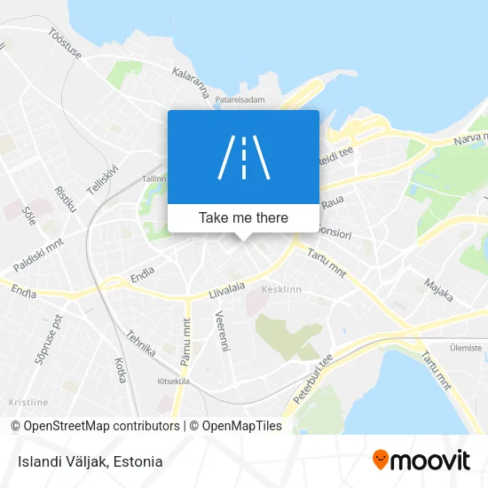 Карта Islandi Väljak
