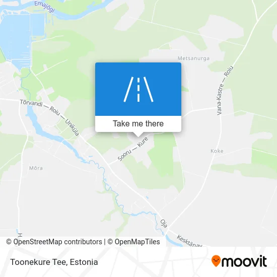 Карта Toonekure Tee