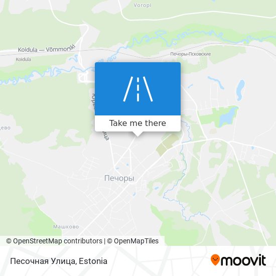 Карта Песочная Улица