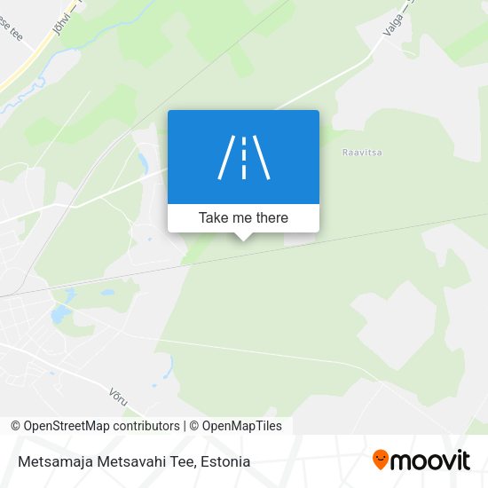 Metsamaja Metsavahi Tee map