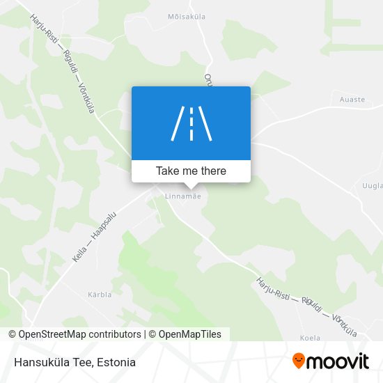 Hansuküla Tee map