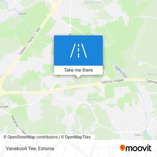 Карта Vanakooli Tee