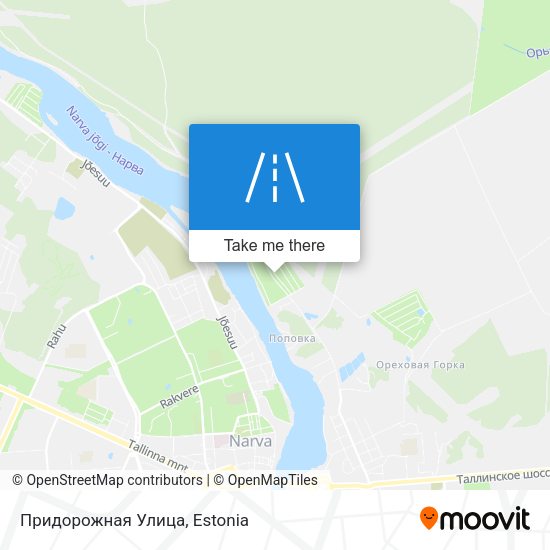 Придорожная Улица map