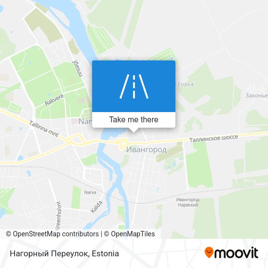 Карта Нагорный Переулок