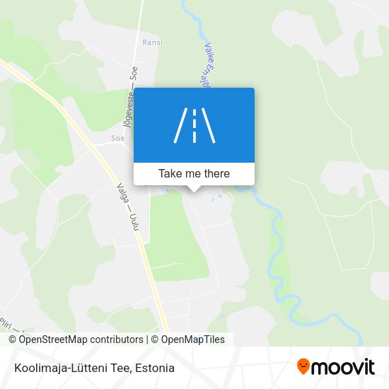 Koolimaja-Lütteni Tee map
