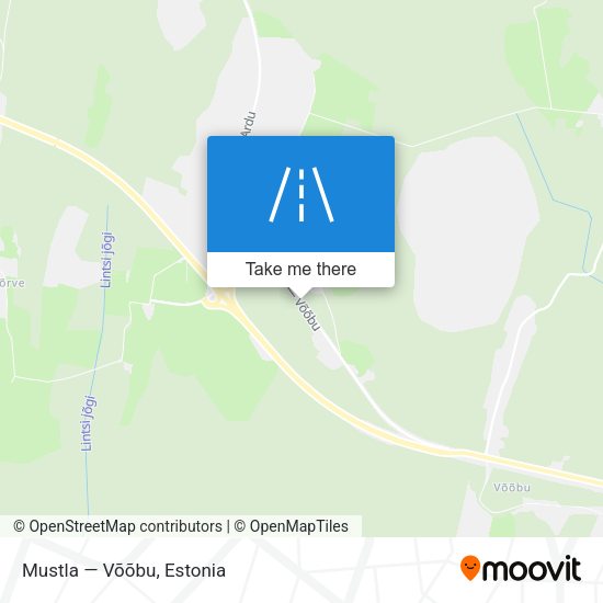 Mustla — Võõbu map