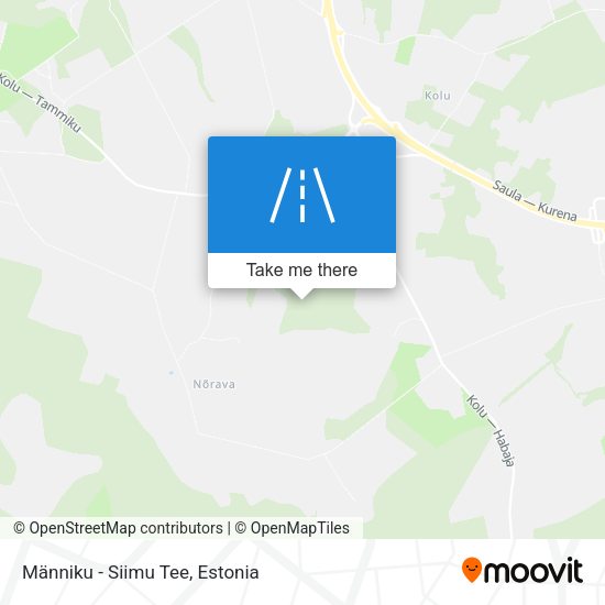 Männiku - Siimu Tee map