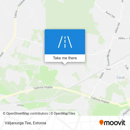 Карта Väljanurga Tee