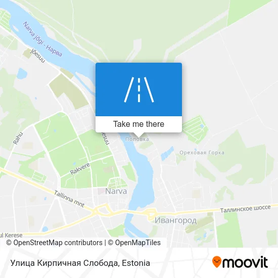 Карта Улица Кирпичная Слобода
