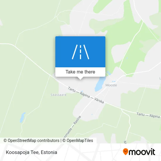 Карта Koosapoja Tee