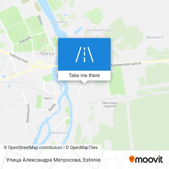 Карта Улица Александра Матросова