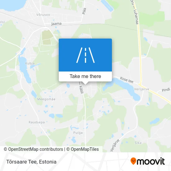 Карта Tõrsaare Tee