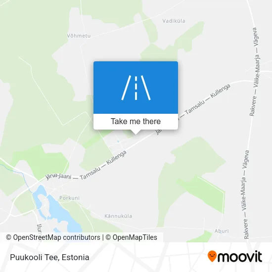 Puukooli Tee map