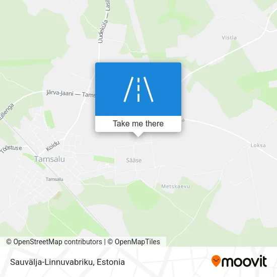 Карта Sauvälja-Linnuvabriku