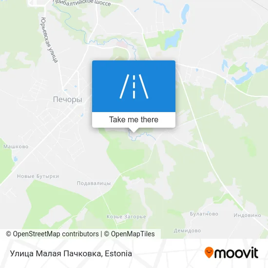 Карта Улица Малая Пачковка