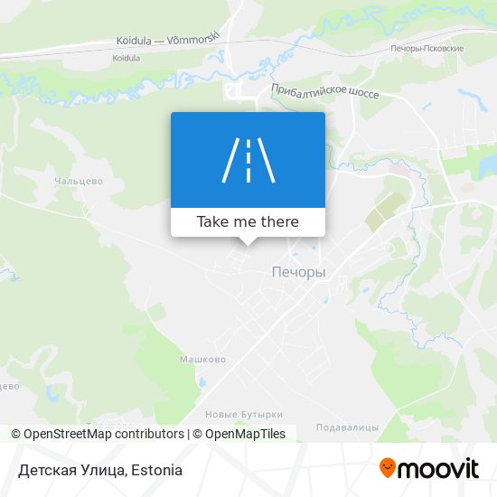 Детская Улица map