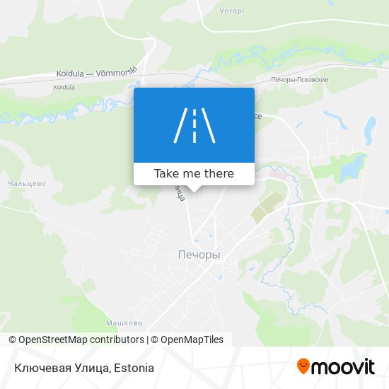Карта Ключевая Улица