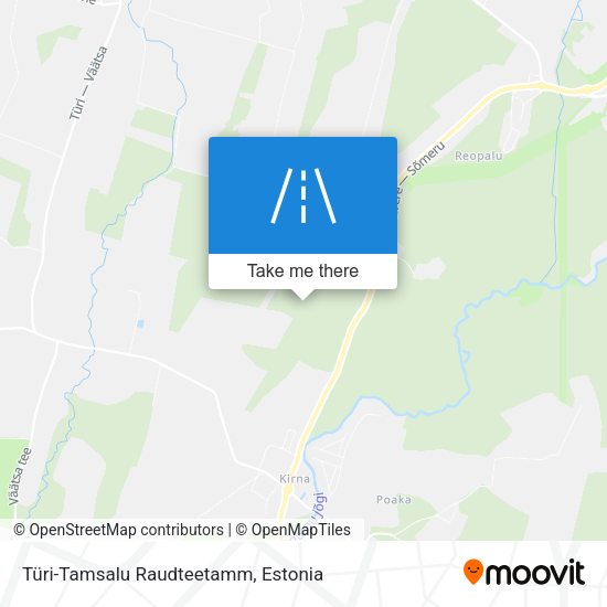 Türi-Tamsalu Raudteetamm map