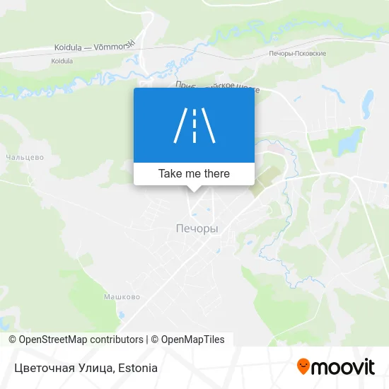 Цветочная Улица map