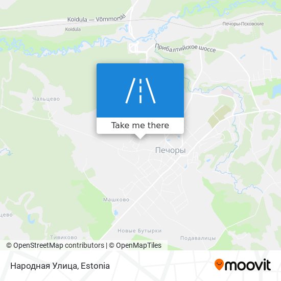 Народная Улица map
