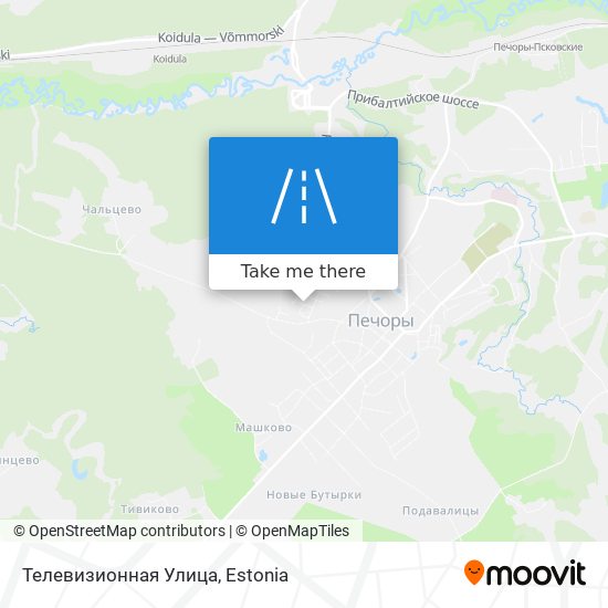 Карта Телевизионная Улица