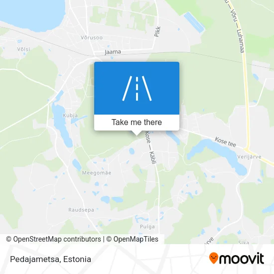 Карта Pedajametsa