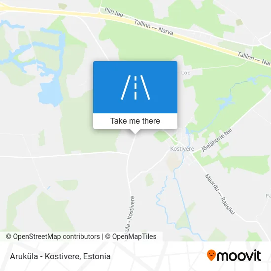 Карта Aruküla - Kostivere