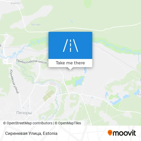 Карта Сиреневая Улица