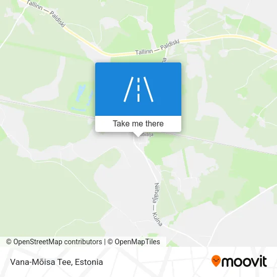 Карта Vana-Mõisa Tee